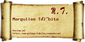 Margulies Tábita névjegykártya